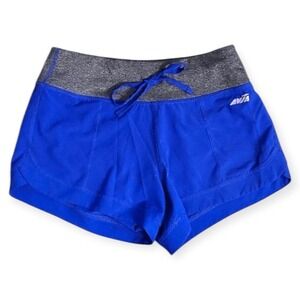 Avia Women's Athletic Performance Shorts Size L Blue Elastic Waistband Sporty‎